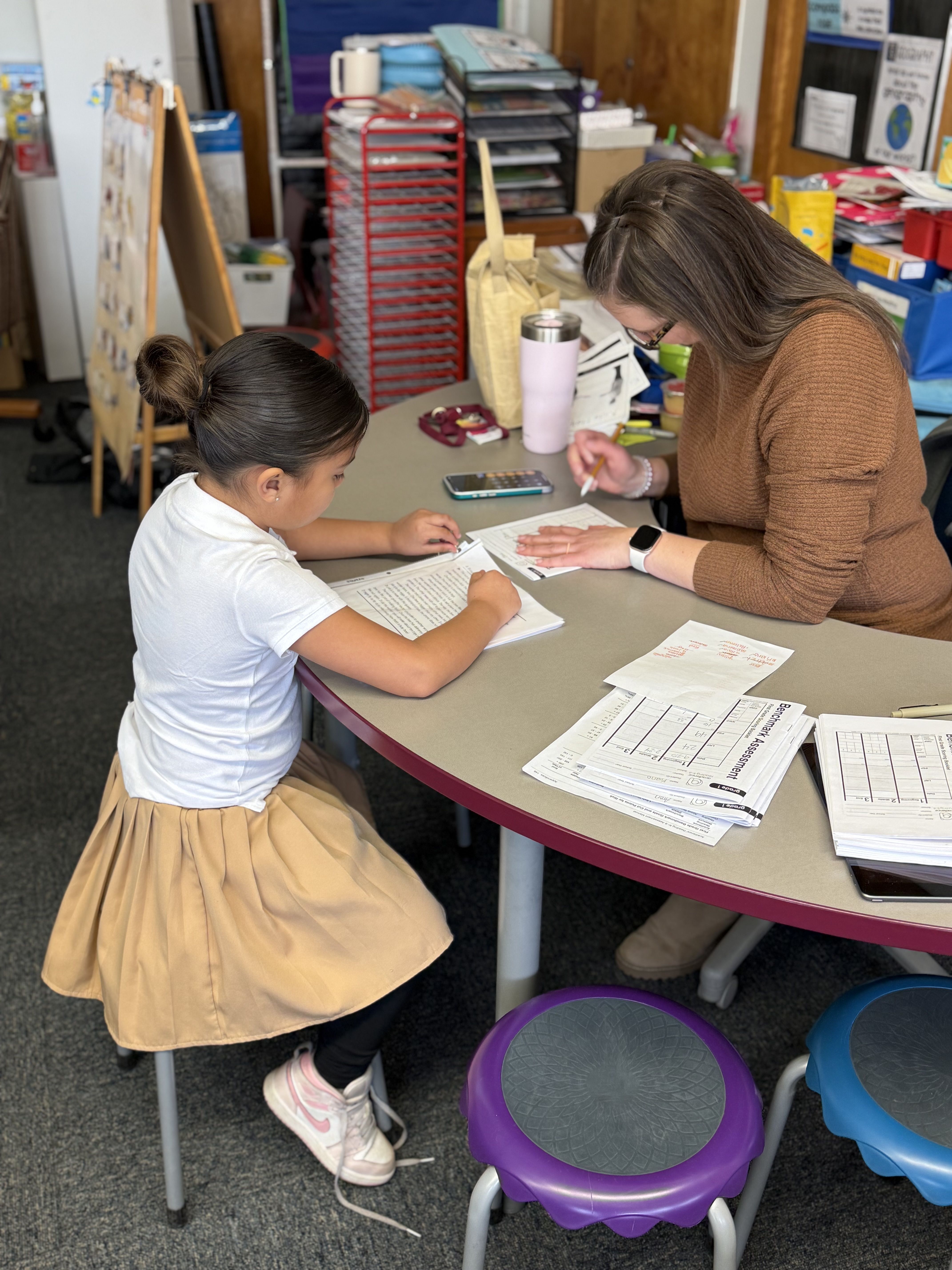 Young Girl with Black and White Cat Print Mask