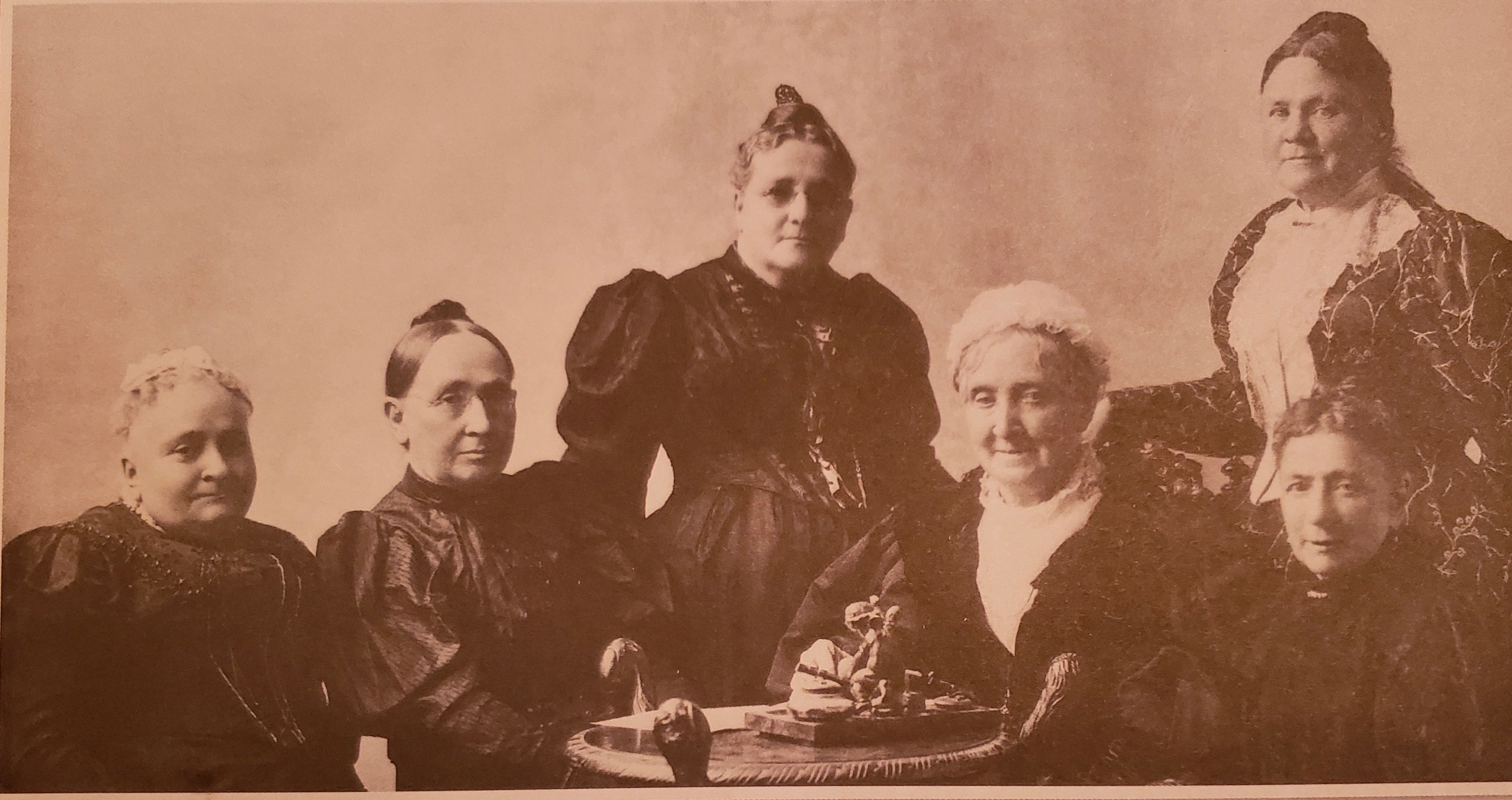 Founders of the Woman's Foreign Missionary Society. Mrs. Thomas Rich. Mrs. E. W. Parker. Mrs. Thomas Kingsbury. Mrs. William Merrill. Mrs. William Butler. Mrs. Lewis Flanders.