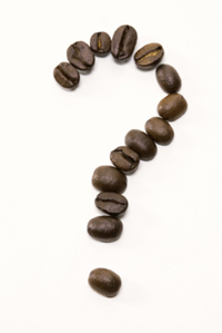 Coffee Bean Question Mark
