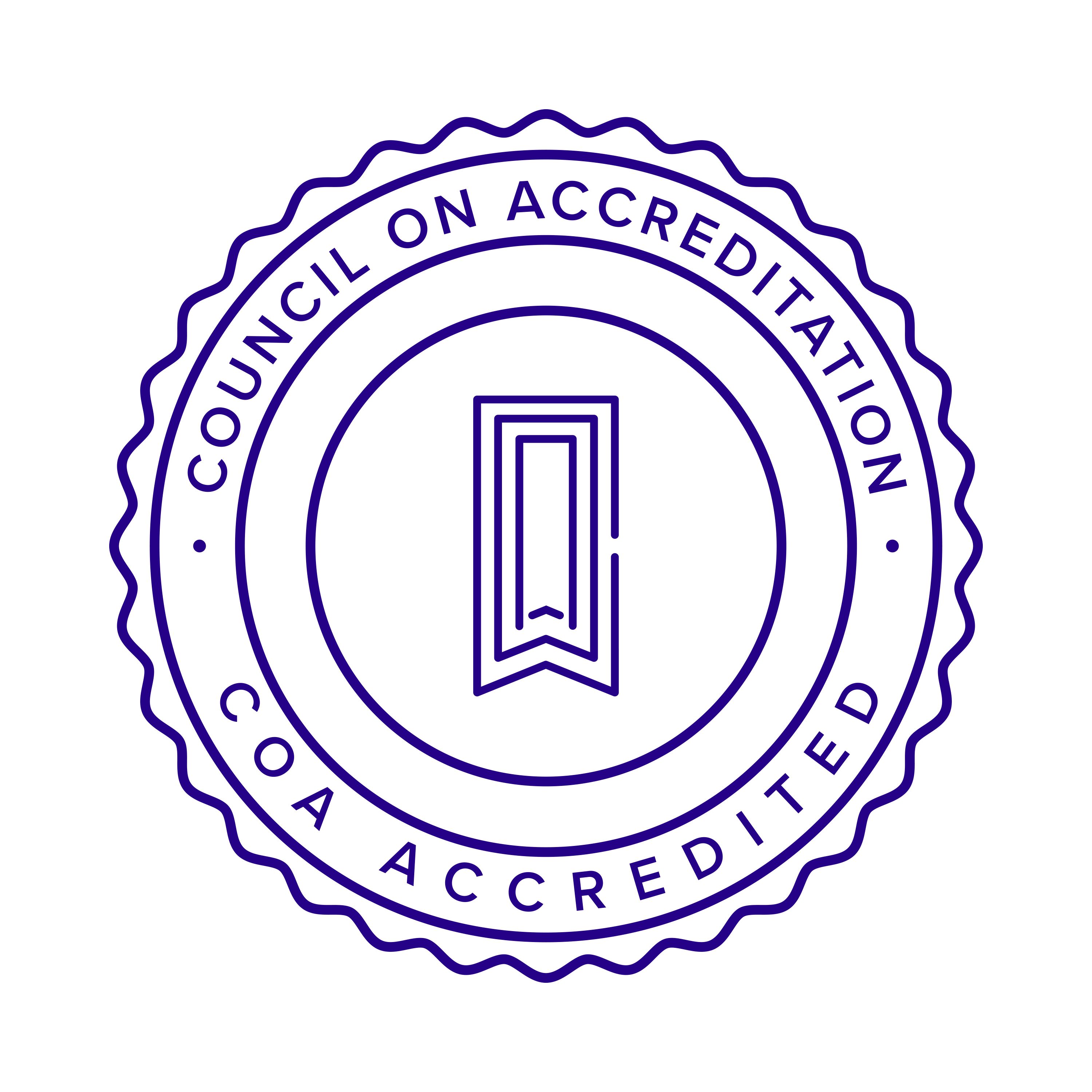 Accredited by the Council on Accreditation