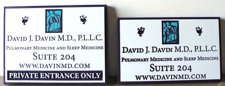 B11011 -  Engraved Wood Signs for MD and Medical Offices