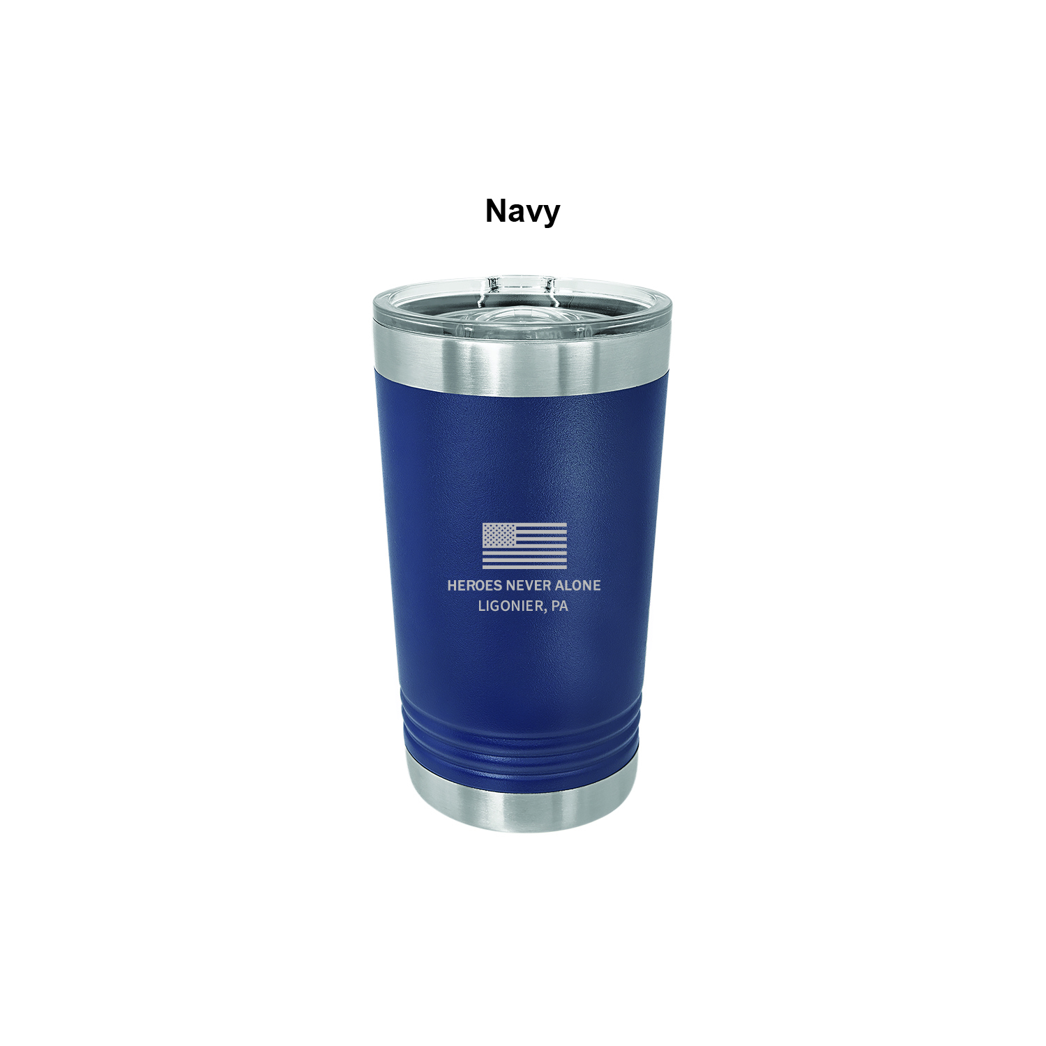 Navy 16 oz. Polar Camel Pint with Slider Lid