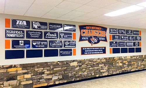 Descon makes Donor Walls modular so you can add on or swap out sponsors as they change over the years.