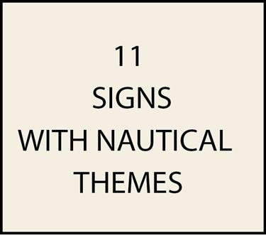 11, - I18700 -  House  Address Signs with Artwork with Nautical, Seashore, or Coastal Themes