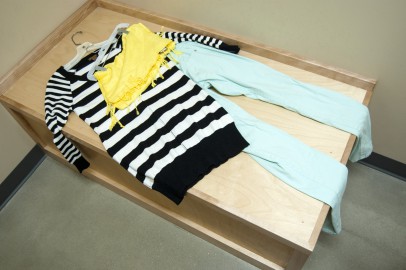 On a #goodwilldate couples pick out outfits for each other. This is the wife's outfit.