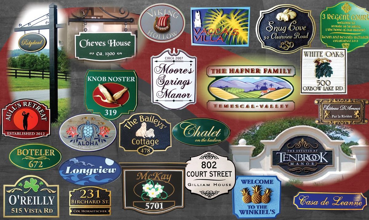 Custom Carved Wood House Signs From Art, Personalized House Signs Wooden