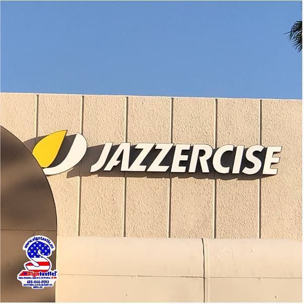 Jazzercise Channel Lettering