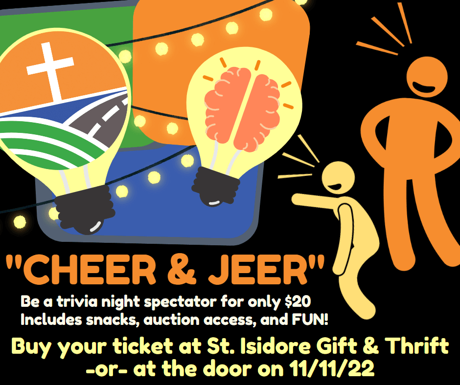 NEW! $20 "Cheer & Jeer" section added to CSS Trivia Night
