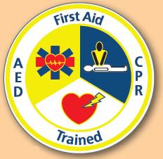 First Aid/CPR Trained Label