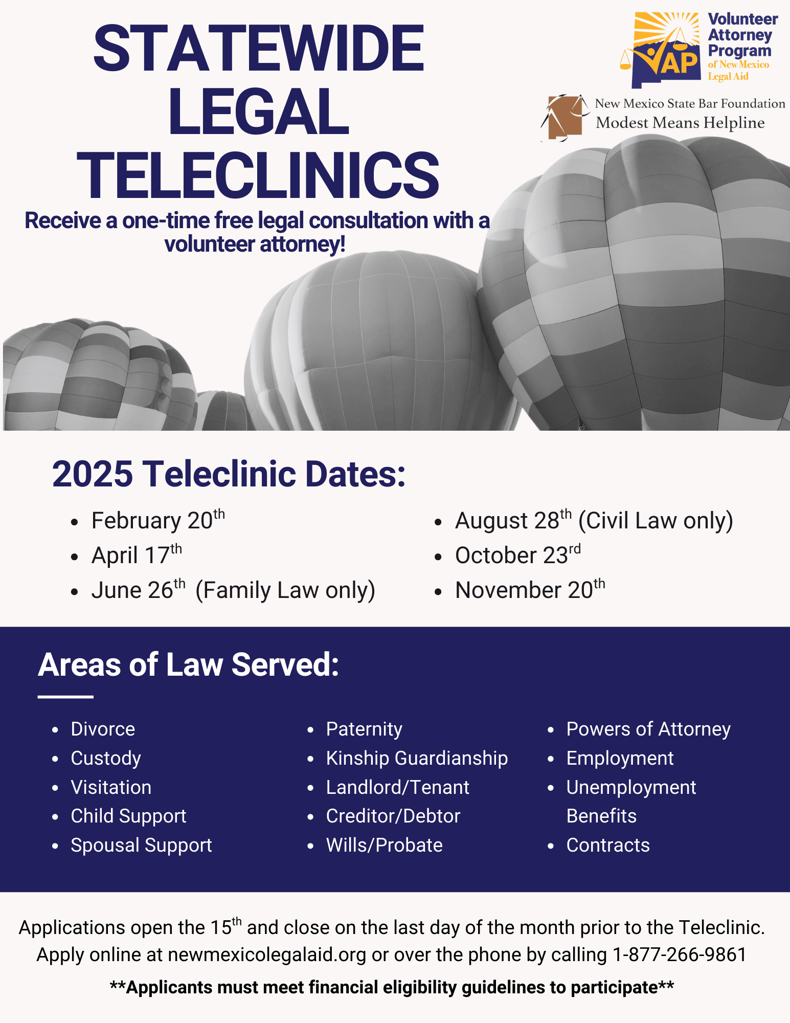 rev. 2025 Teleclinics Flyer (English)