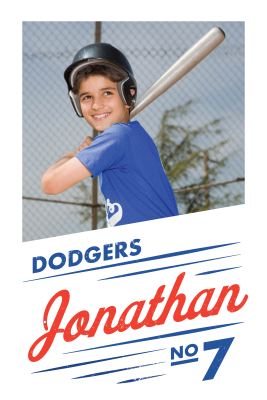 Vertical Banner with Photo: Baseball