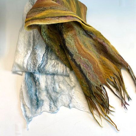 Cobweb Wet Felted Scarf Workshop