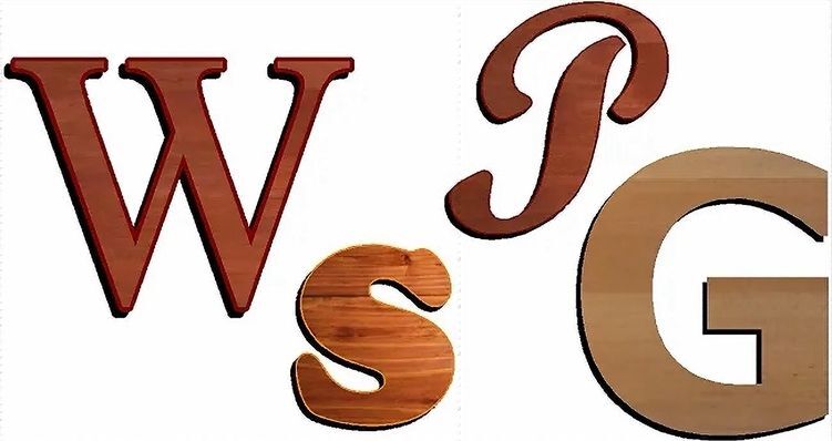  MA3600 - Individual Mahogany, Redwood and Walnut Wood Letter, Carved in Flat 2D Relief and Stained