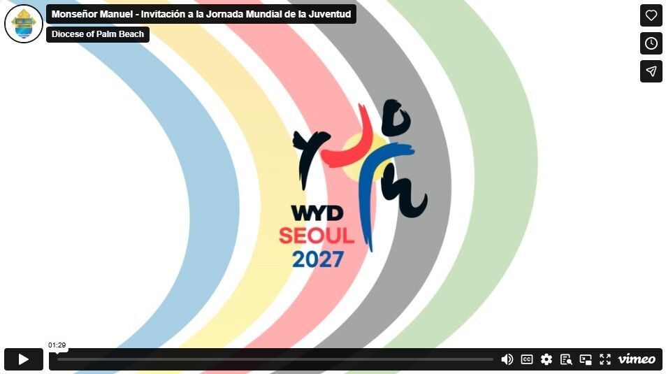 Invitación a la Jornada Mundial de la Juventud