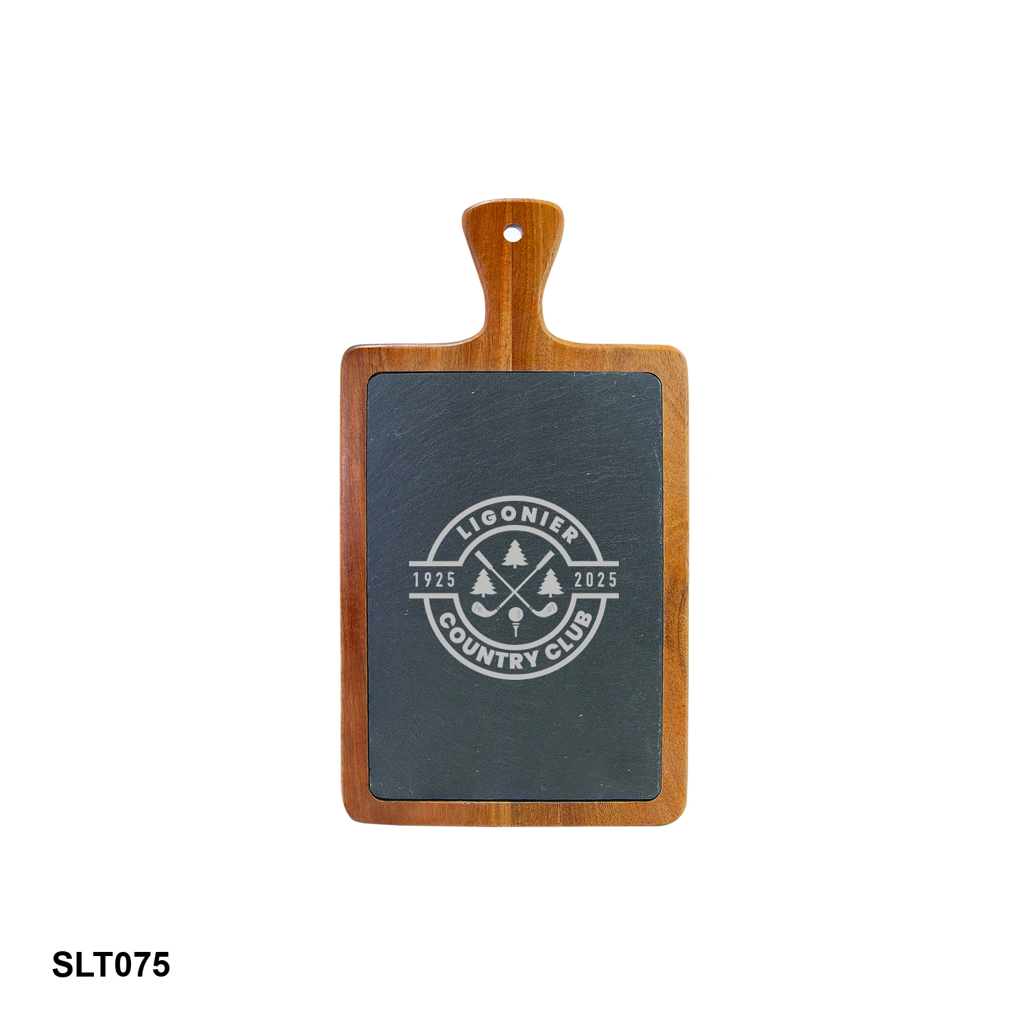 13 1/4" x 7" Acacia Wood/Slate Cutting Board
