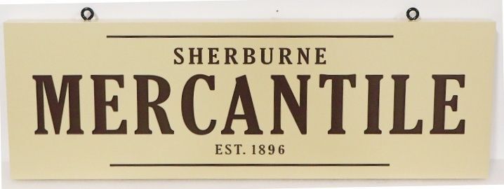 SA28502A - Carved and Sandblasted HDU Sign for "Sherburne Mercantile"