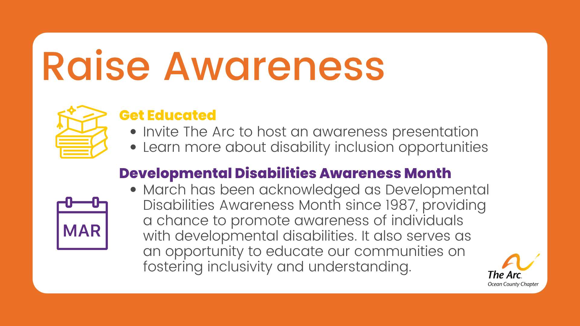 Raise Awareness for IDD