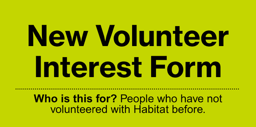 new volunteer