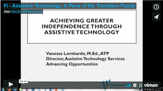 Assistive Technology: A Piece of the Transition Puzzle