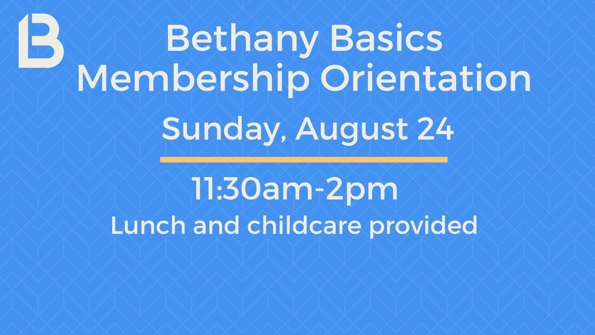 New Member Orientation