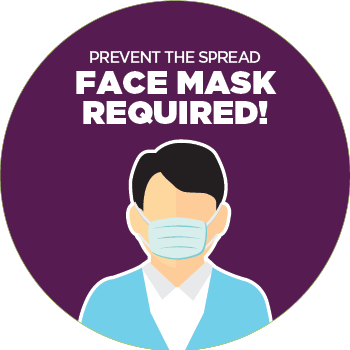 OCP COVID-19 Face Mask Required Floor Decal
