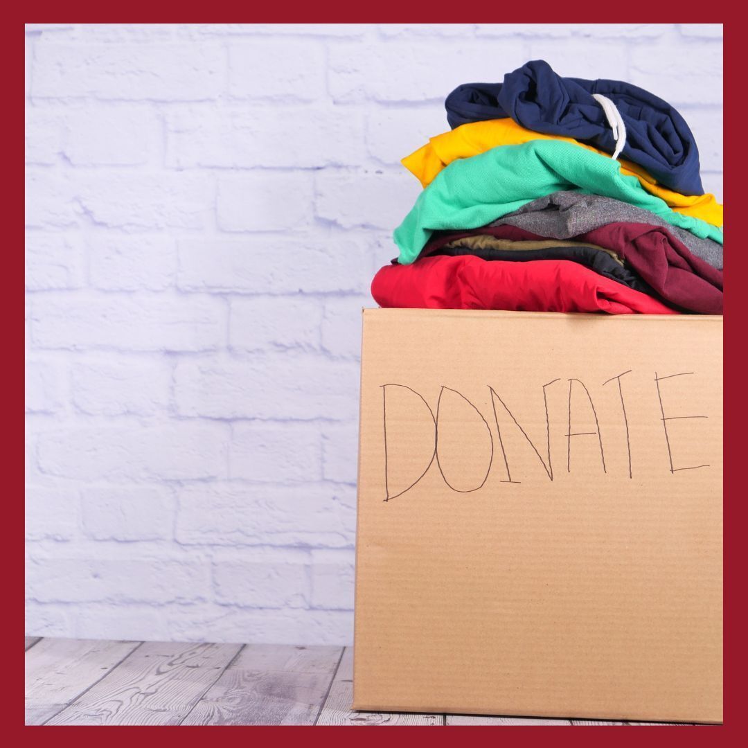 Box of clothing donations