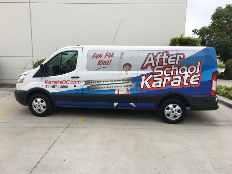 Ford Transit Passenger Van Graphics in Fullerton CA