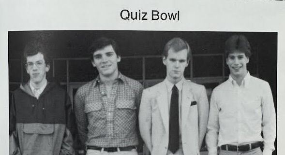 photo of 1981 quiz bowl team