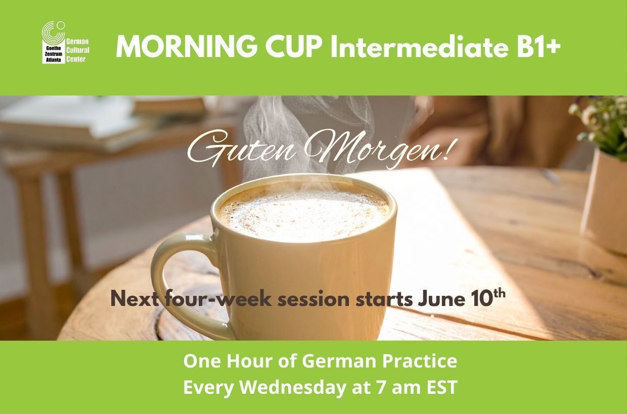 Morning Cup - Stop scrolling, practice German!