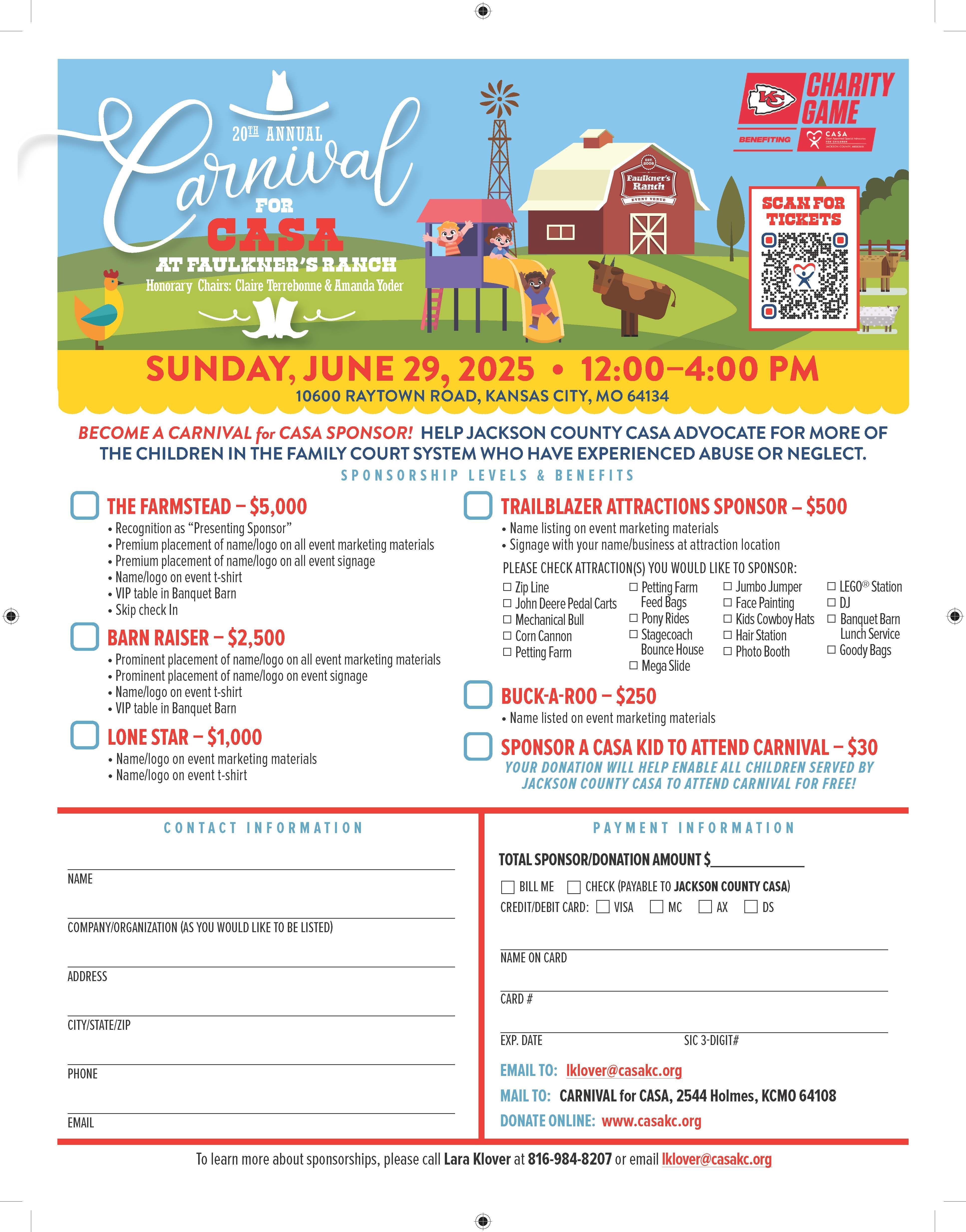 Sponsor Carnival for CASA