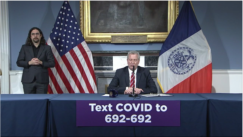Coronavirus News: Some "low-risk" inmates to be released, NYC Mayor de Blasio says
