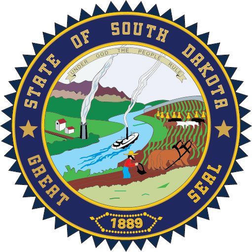 W32451 -  Seal of the State of South Dakota Wall Plaque