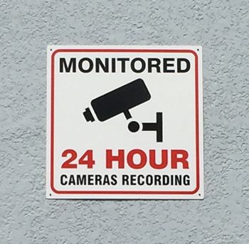 Security Recording Sign