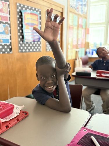 Two All Saints students.