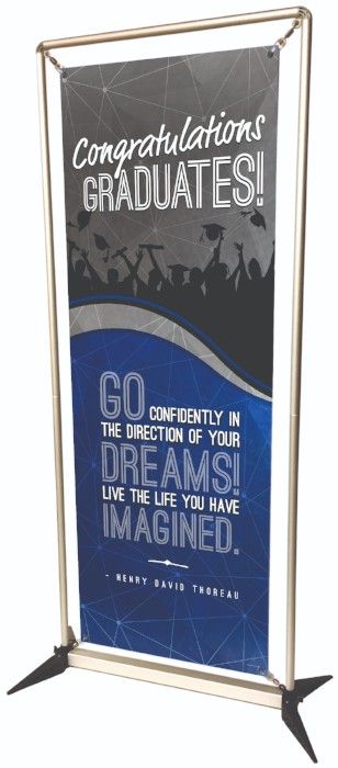 Congratulations custom banner, graduates banner, banner stand, school banners, easy to setup banner stand