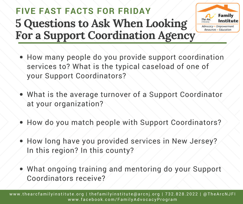 5 things to ask when looking for a support coordination aygency