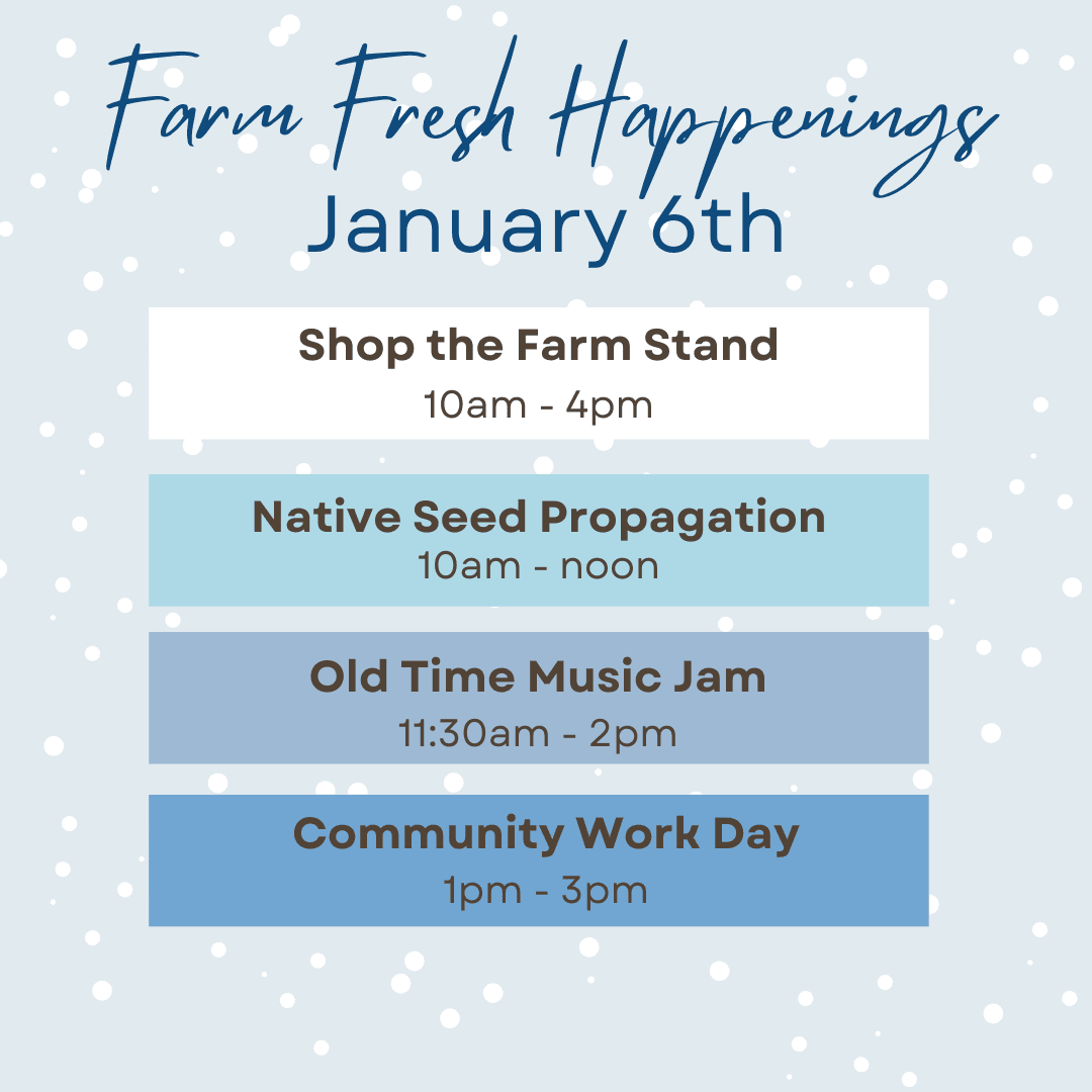 Visit the farm January 6th!