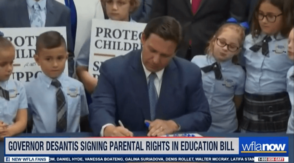 Breaking News: Gov. Ron Desantis Signs Parents' Rights in Education Bill Into Law Despite Fierce Opposition