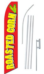 Roasted Corn Swooper/Feather Flag + Pole + Ground Spike