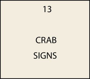 L21550 - Crab Signs 