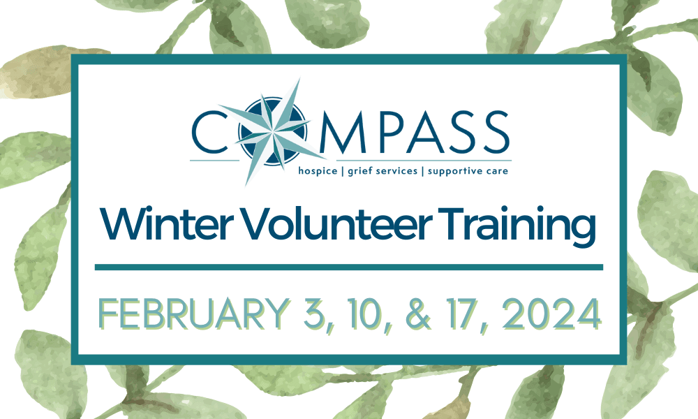 Compass to host Winter Volunteer Training