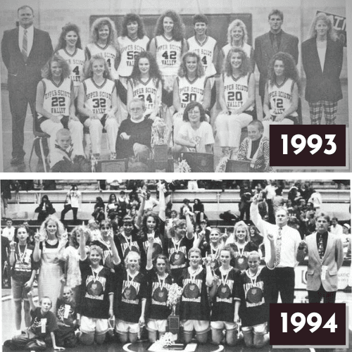 1993 & 1994 Upper Scioto Valley HS Girls State Champions