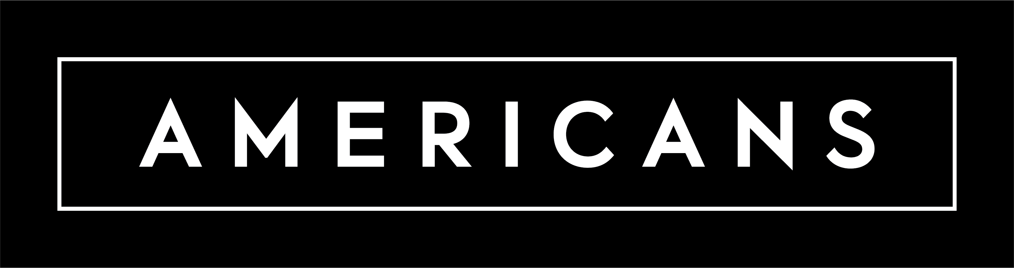 Americans logo white text on black background