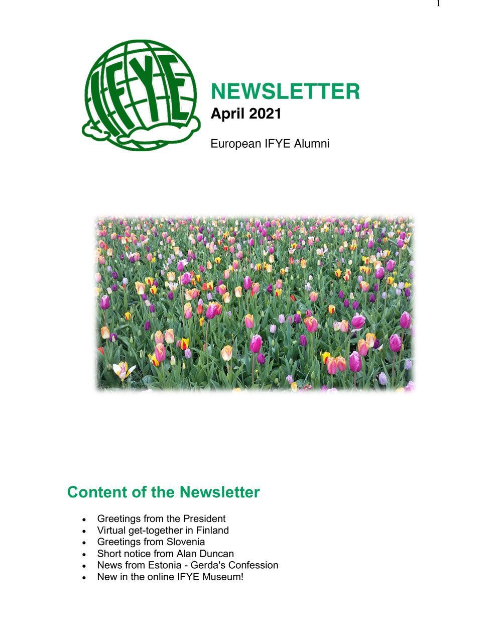 Read the Global April 2021 Newsletter