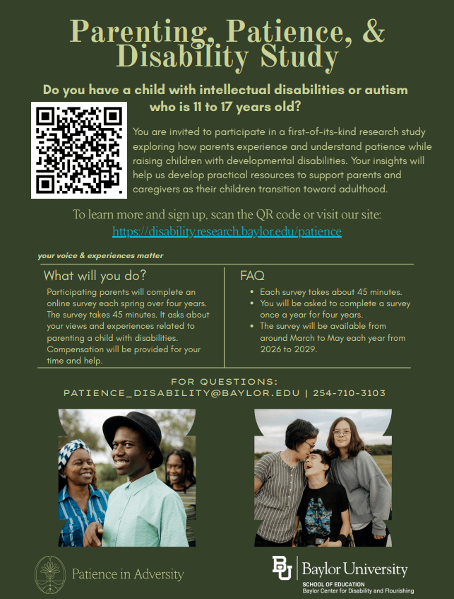 Parenting, Patience, and Disability Study