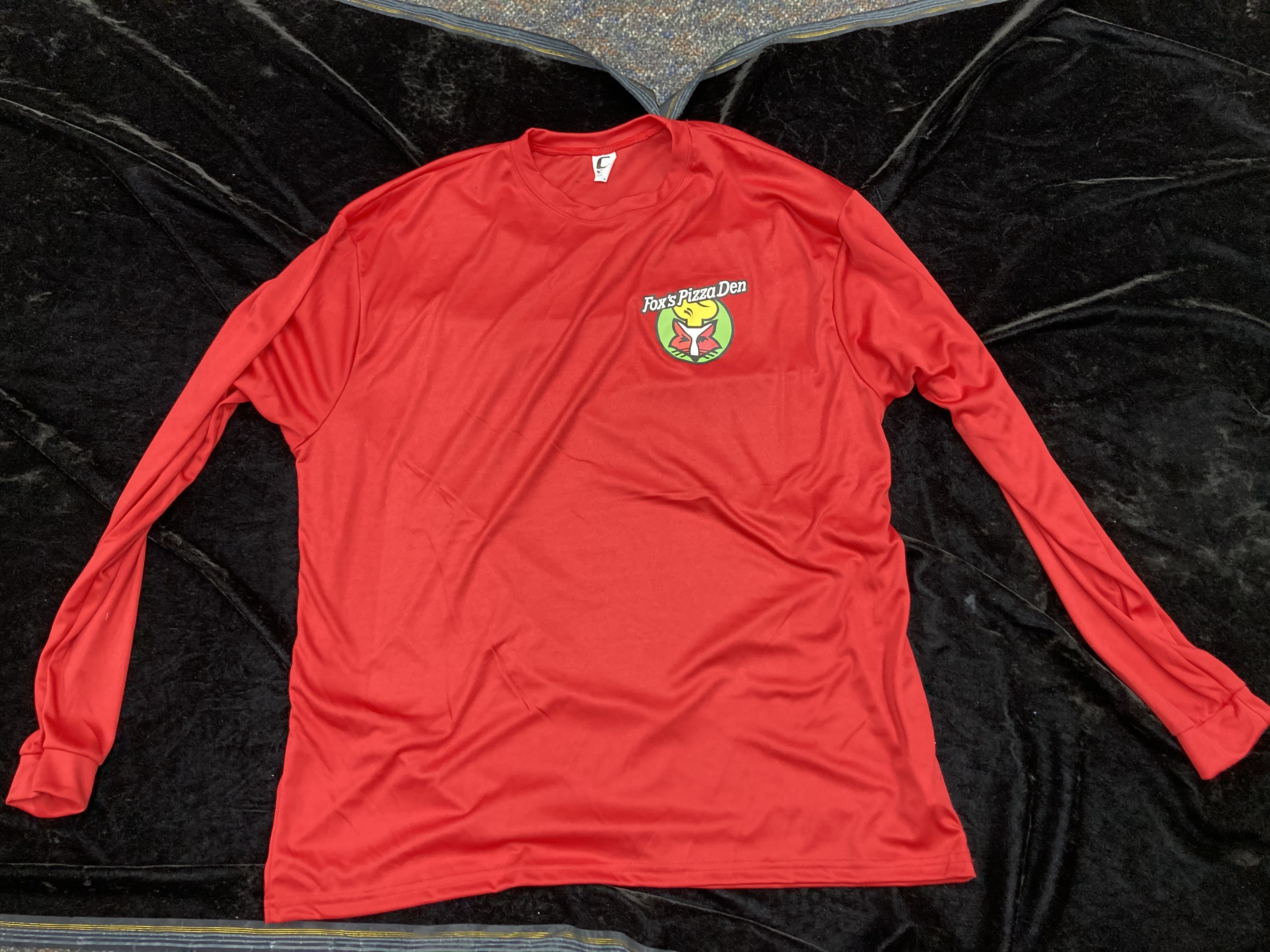 SALE Fox's Logo - XL Red Moisture-Wicking Long Sleeve