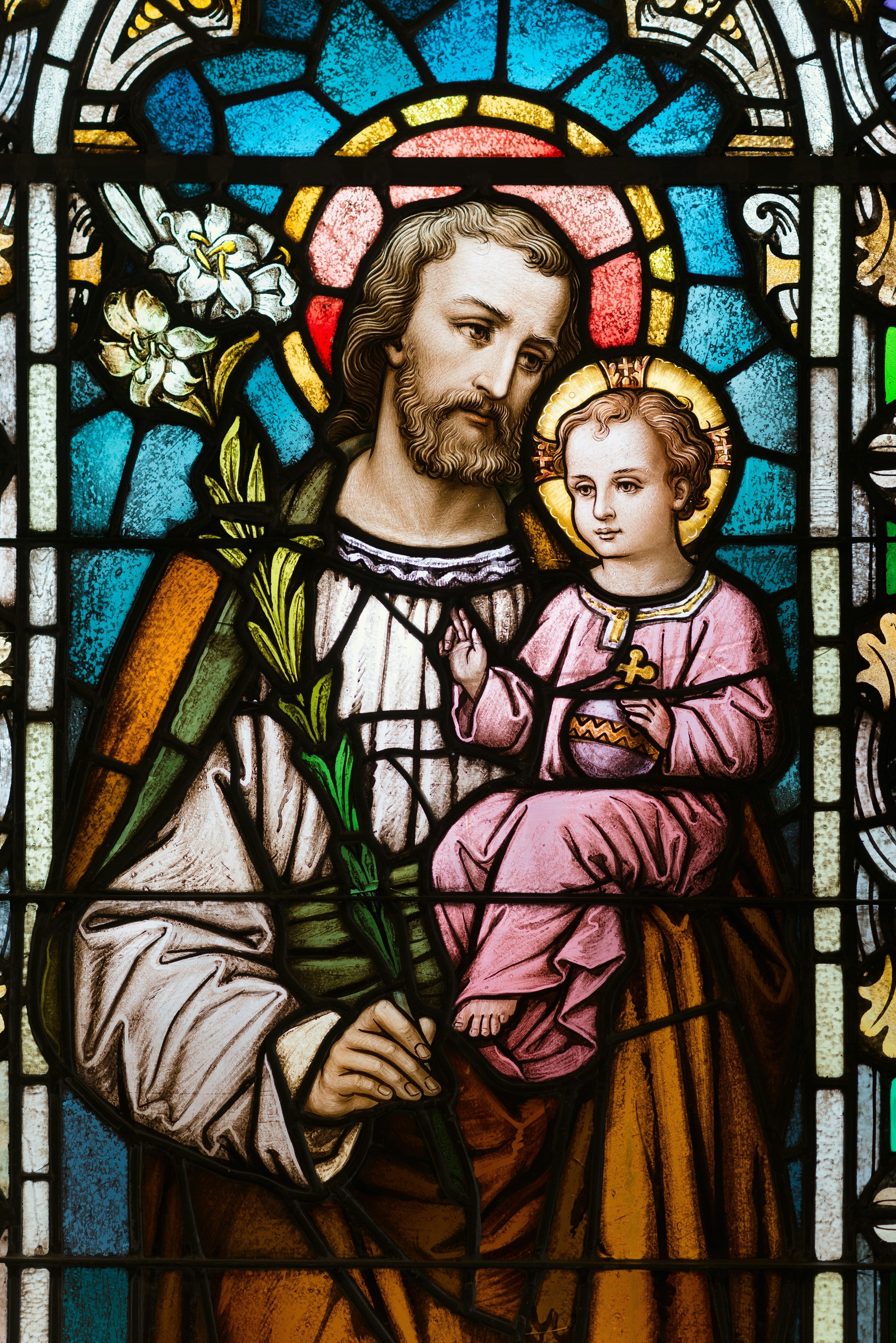 St. Joseph stained glass window