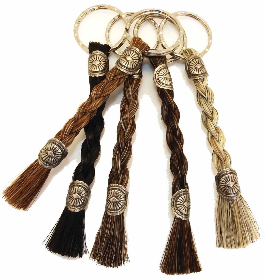 Cowboy Collectibles-Horsehair Braided Keychain