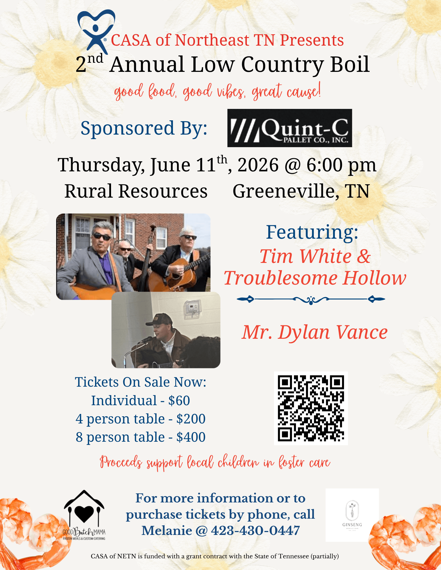 Good food, Good view, Good music, all for a Great cause!