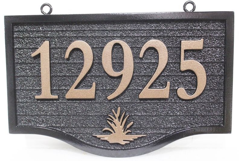 I18915A - Carved and Sandblasted Address Number Sign